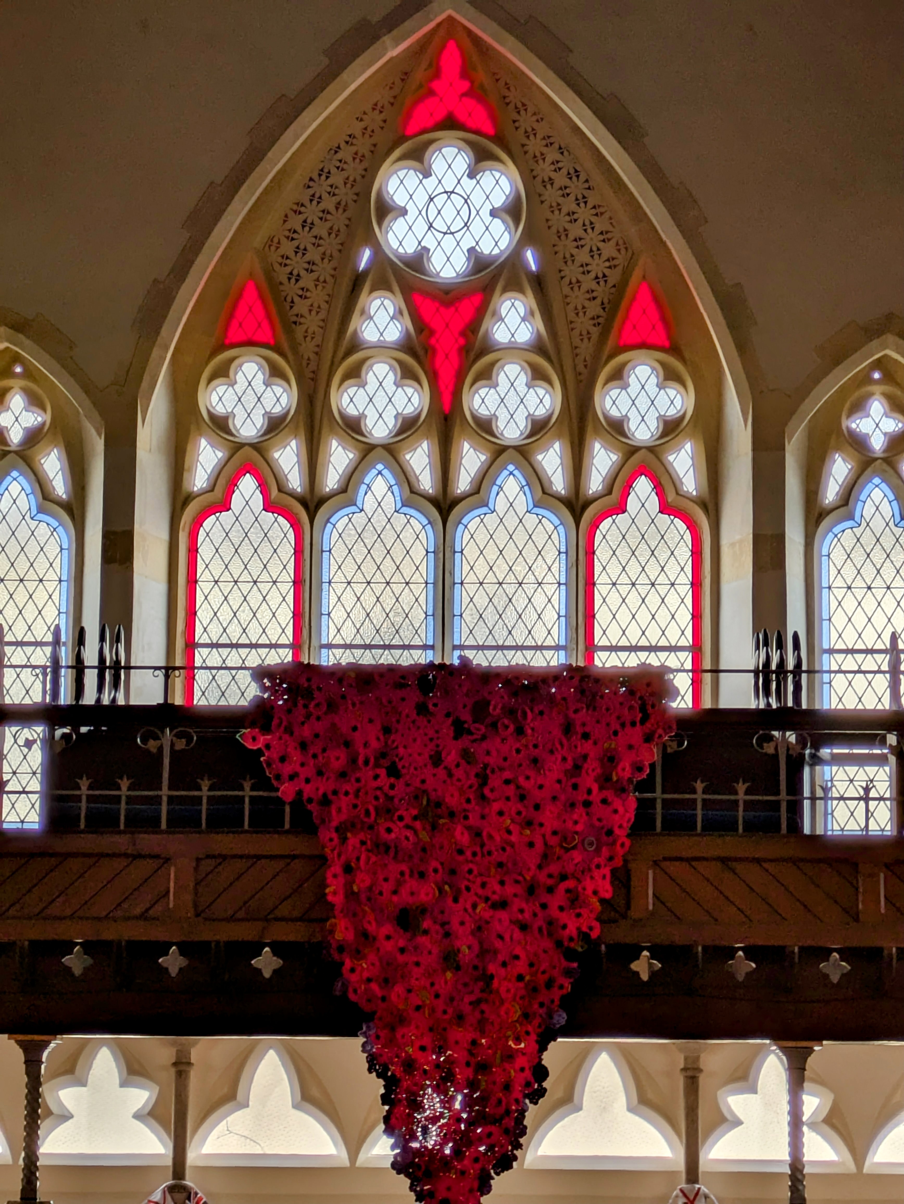 Poppies over balcony 2